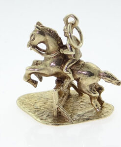 RODEO HORSE AND RIDER CHARM