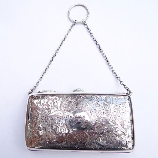 Party Pure Silver Oxidized Designer Handle Bag With Precious Gemstone