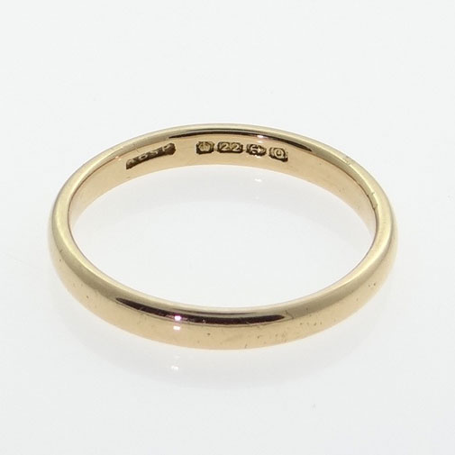 Antique 22ct Yellow Gold Wedding Ring | The Jewellery Warehouse