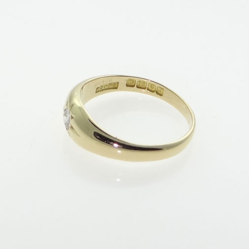 Antique 18ct Gold Diamond Band Ring | The Jewellery Warehouse