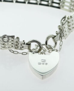 Vintage Sterling Silver Gate Bracelet