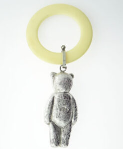 silver teddy teether