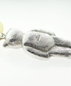 silver teddy teether