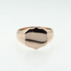 Rose Gold Shield Signet Ring