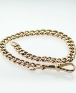 antique gold albert bracelet