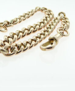 antique rose gold albert bracelet