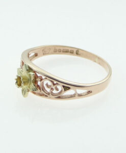 Cymru Gold Filigree Daffodil Ring