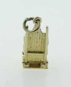 Vintage Gold Coronation Throne Charm 1952