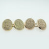 Antique Rose Gold Oval Cufflinks