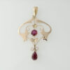 Victorian Gold Ruby Pendant