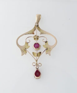 Victorian Gold Ruby Pendant