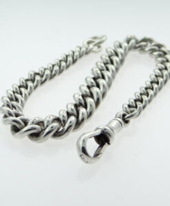 vintage silver albert bracelet