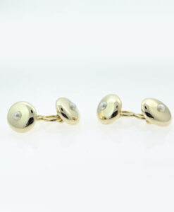 18ct Gold Pearl Cufflinks