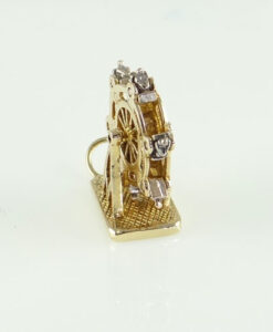 9ct gold moving ferris wheel charm