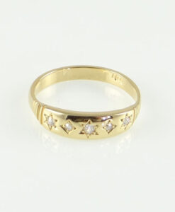 Gold Five Stone Diamond Ring