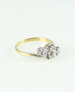 Antique Diamond Twist Ring