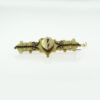 Victorian 9ct Gold Love Heart Brooch
