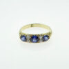 Antique 18ct gold sapphire and diamond ring