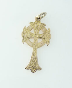 Antique 9ct Rose Gold Celtic Cross