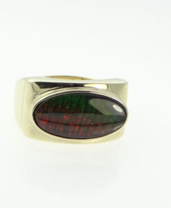 Ammolite Stone Ring