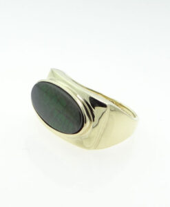 14ct Gold Ammolite Stone Ring