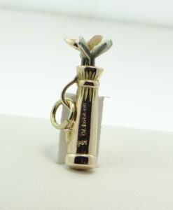 Vintage Golf Clubs in Bag Charm