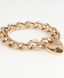 Rose Gold Curb Bracelet c1900