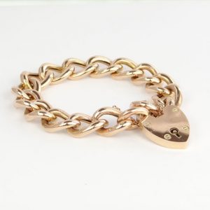 Rose Gold Curb Bracelet c1900