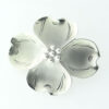 Silver Dogwood Brooch