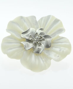 Whitney Kelly Mother of Pearl Flower Brooch
