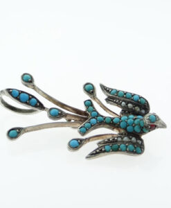 vintage swallow pendant
