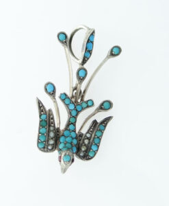 turquoise swallow pendant