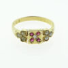 Gold Diamond, Ruby & Pearl Ring.