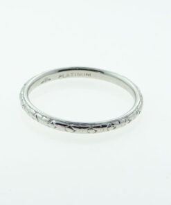 Vintage platinum wedding ring