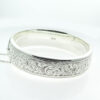 Vintage Sterling Silver Engraved Bangle