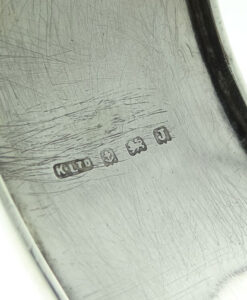 Vintage Silver Half Engraved Cuff Bangle