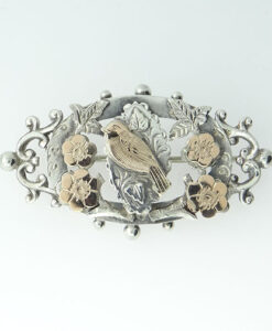 Antique Silver Bird Brooch