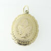 Gold Back and Front Oval Picture Locket