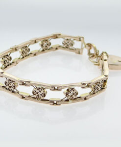 Rose Gold Fancy Link Bracelet