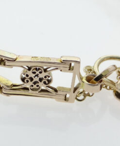 Antique 9ct Rose Gold Gate Bracelet
