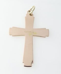 Vintage Georg Jensen Rose Gold Cross