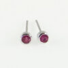 ruby stud earring