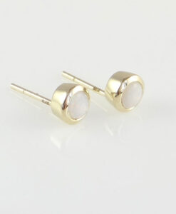 opal stud earrings