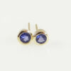 9ct Gold Tanzanite Stud Earrings