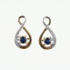 Sapphire and Diamond Earrings