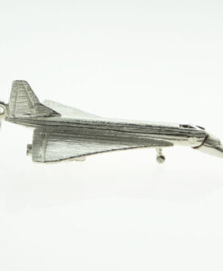 Vintage 1970's Sterling Silver Concorde Charm