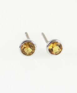 Citrine Stud Earrings