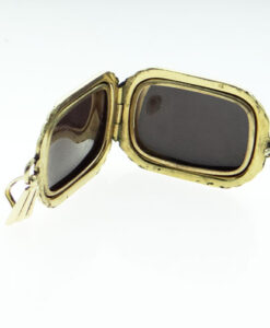 Engraved Locket by Georg Jensen