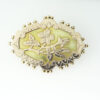 9ct Two Colour Gold Flower Brooch