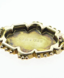 Victorian 9ct Two Colour Gold Flower Brooch